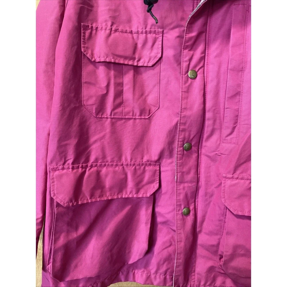 Lands' End Women's‎ Jacket with Plaid Lining Made In USA VTG 90s See Measurement
